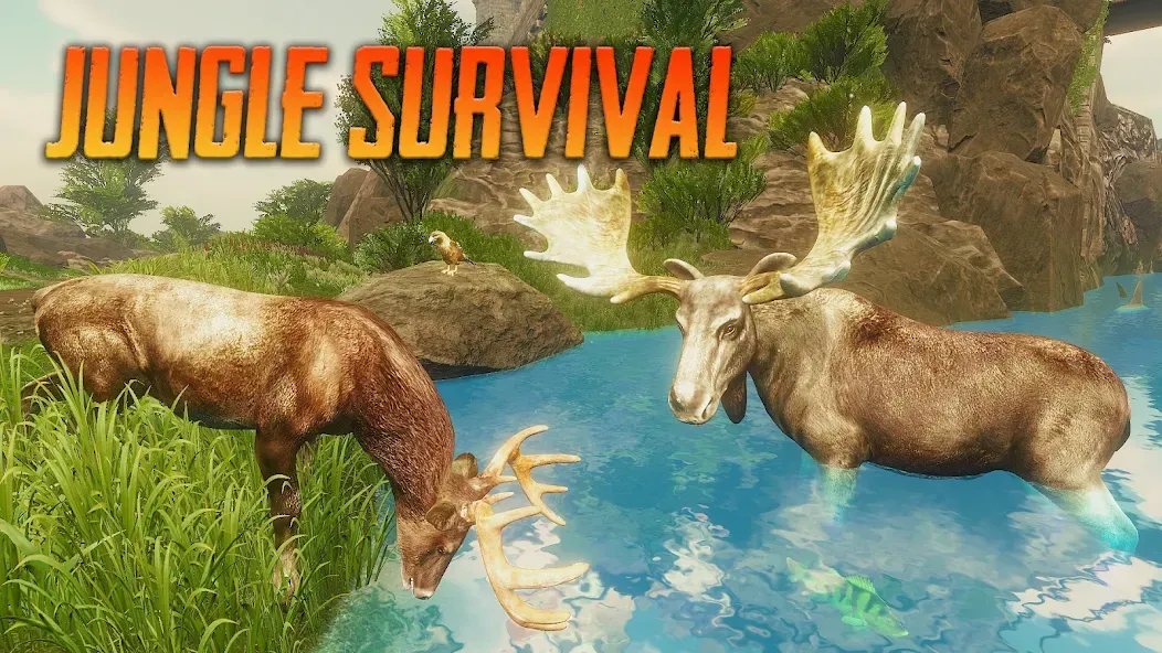 The Moose - Animal Simulator (Зе Мус)  [МОД Бесконечные монеты] Screenshot 1