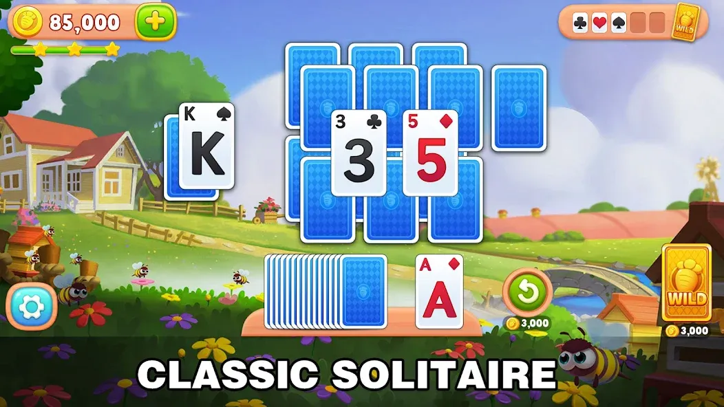 Solitaire Farm: Card Games (Соляр Фарм)  [МОД Много монет] Screenshot 1