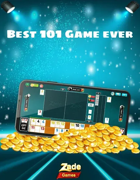 101  Okey Zade Games  [МОД Бесконечные монеты] Screenshot 2