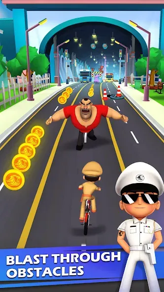 Little Singham Cycle Race (Литл Сингам Велосипедная Гонка)  [МОД Unlimited Money] Screenshot 3