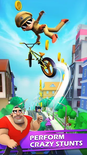 Little Singham Cycle Race (Литл Сингам Велосипедная Гонка)  [МОД Unlimited Money] Screenshot 4