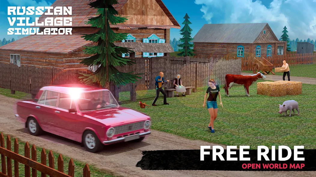 Russian Village Simulator 3D  [МОД Unlimited Money] Screenshot 2