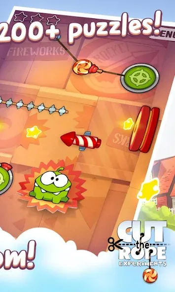 Cut the Rope: Experiments (Кат зе Роуп)  [МОД Unlocked] Screenshot 2