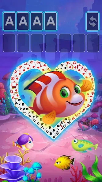 Solitaire Fish Klondike Card (Солитер Карточная игра Клондайк Фиш)  [МОД Бесконечные монеты] Screenshot 4