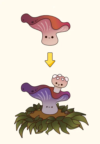 Mushroom Stories Clicker  [МОД Бесконечные монеты] Screenshot 2