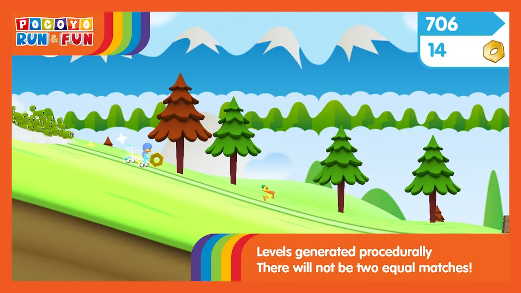 Pocoyo Run & Fun: Cartoon Jump  [МОД Menu] Screenshot 2