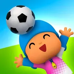 Взломанная Talking Pocoyo Football  [МОД Все открыто] - стабильная версия apk на Андроид