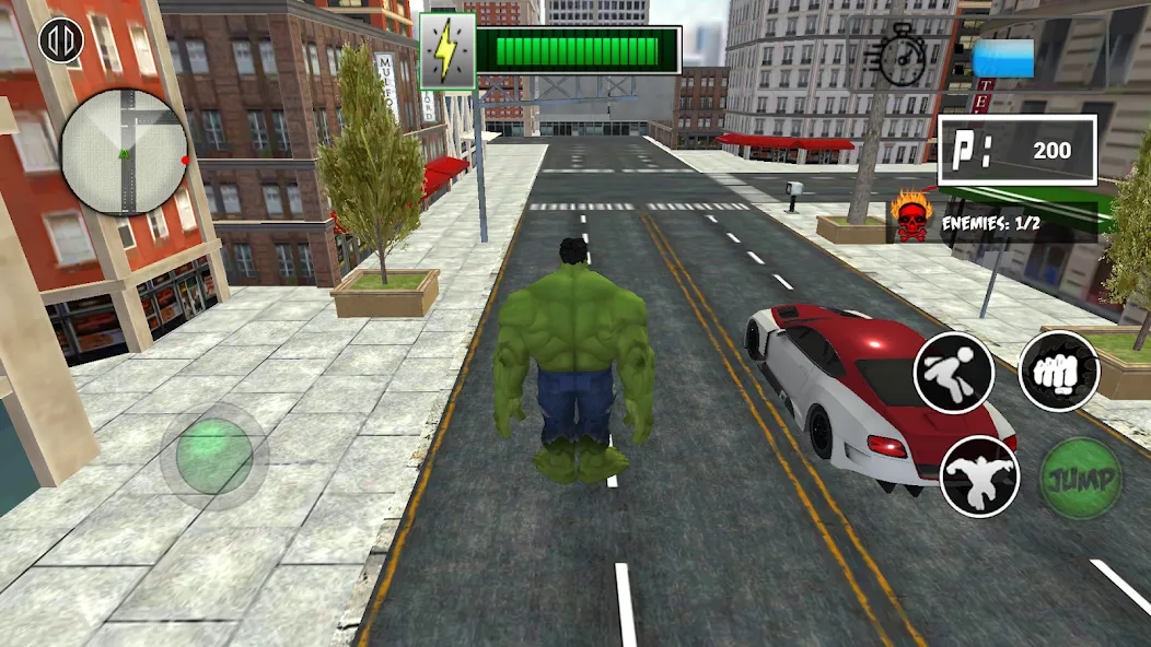 Monster Superhero: Green Fight  [МОД Много денег] Screenshot 5