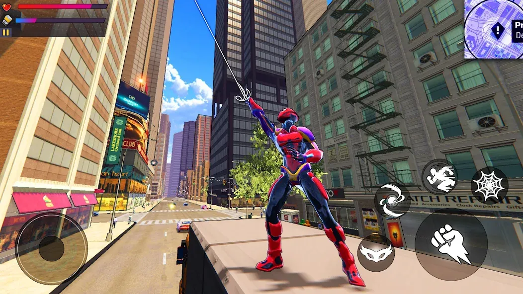 Spider Hero:Super City Hero (пайдер Хиро)  [МОД Много монет] Screenshot 5