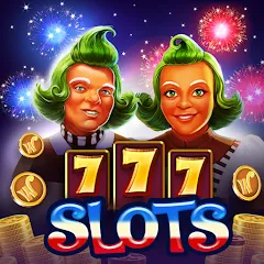 Взломанная Willy Wonka Vegas Casino Slots (Вилли Вонка Вегас Казино Слоты)  [МОД Много монет] - стабильная версия apk на Андроид