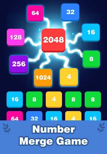 2248 Number block puzzle 2048 (Две тысячи двести сорок восемь)  [МОД Много денег] Screenshot 1