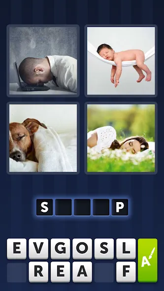 4 Pics 1 Word (Картинки 1 Слово)  [МОД Бесконечные монеты] Screenshot 5