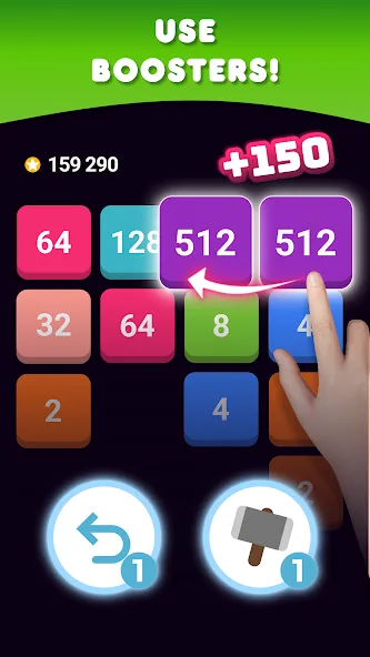 2048: Puzzle Game! Merge Block (Две тысячи сорок восемь)  [МОД Много денег] Screenshot 4