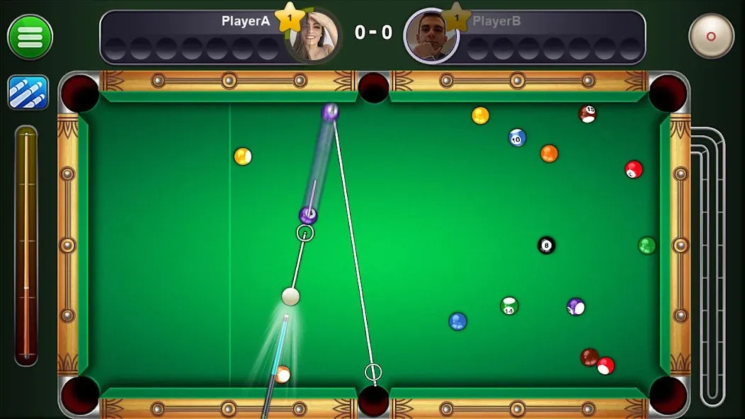 8 Ball Live - Billiards Games (Бол Лайв)  [МОД Бесконечные монеты] Screenshot 2