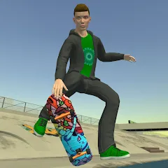 Скачать взломанную Skateboard FE3D 2 (Скейтборд 3D 2)  [МОД Unlimited Money] - последняя версия apk на Андроид