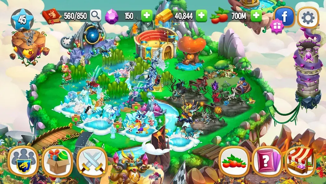 Dragon City: Mobile Adventure  [МОД Unlimited Money] Screenshot 4