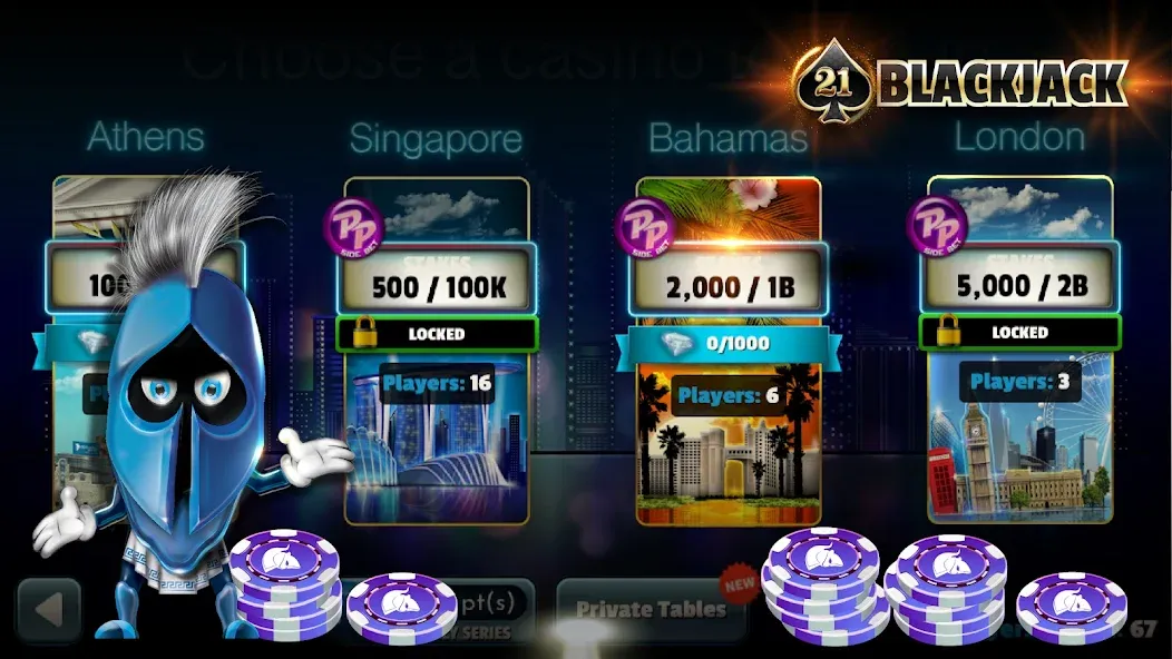 BlackJack 21 - Online Casino  [МОД Unlimited Money] Screenshot 2