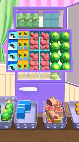 Fill Up Fridge：Organizing Game  [МОД Бесконечные монеты] Screenshot 4