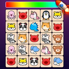 Взломанная Match Animal - Match Game (Матч Зверь Матч Игра)  [МОД Unlocked] - стабильная версия apk на Андроид