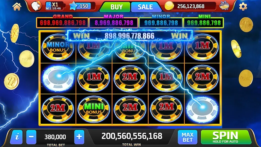 Royal Jackpot Casino Machines (Роял Джекпот Казино Машины)  [МОД Много монет] Screenshot 3