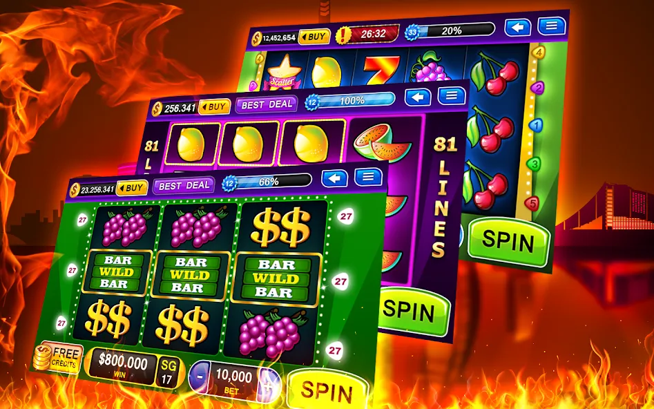 Slots - Casino Slot Machines  [МОД Бесконечные деньги] Screenshot 2