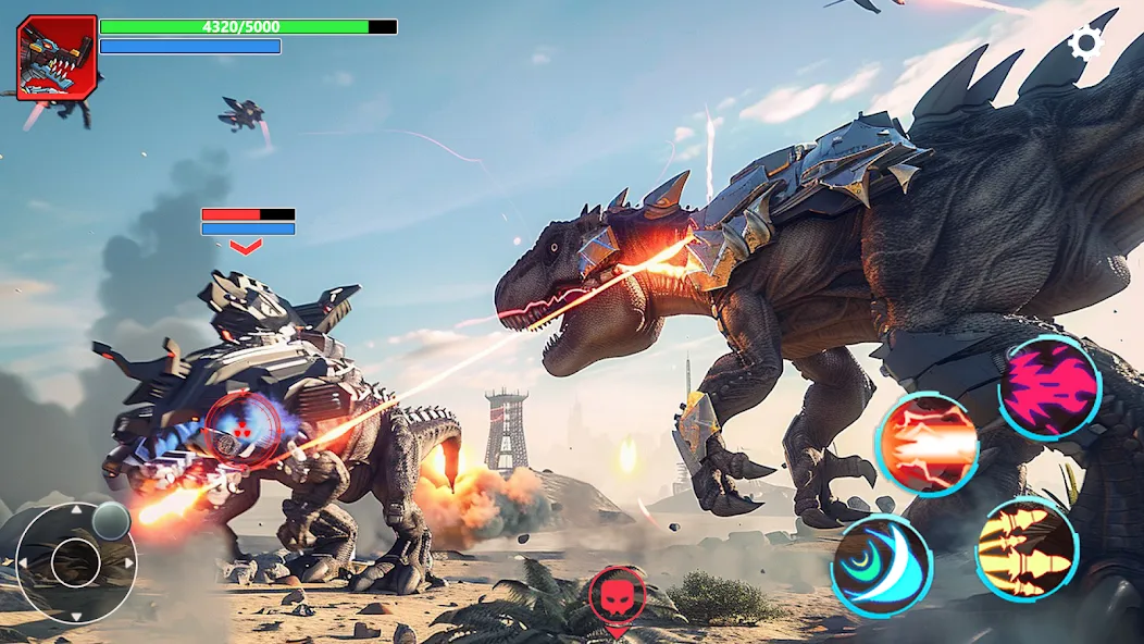 Mech War: Jurassic Dinosaur (Мех Батл)  [МОД Mega Pack] Screenshot 3