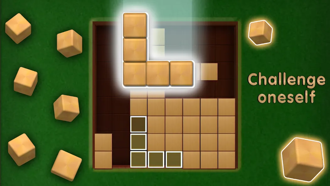 Wooden Cube Block Puzzle (Деревянный кубик головоломка)  [МОД Много денег] Screenshot 3