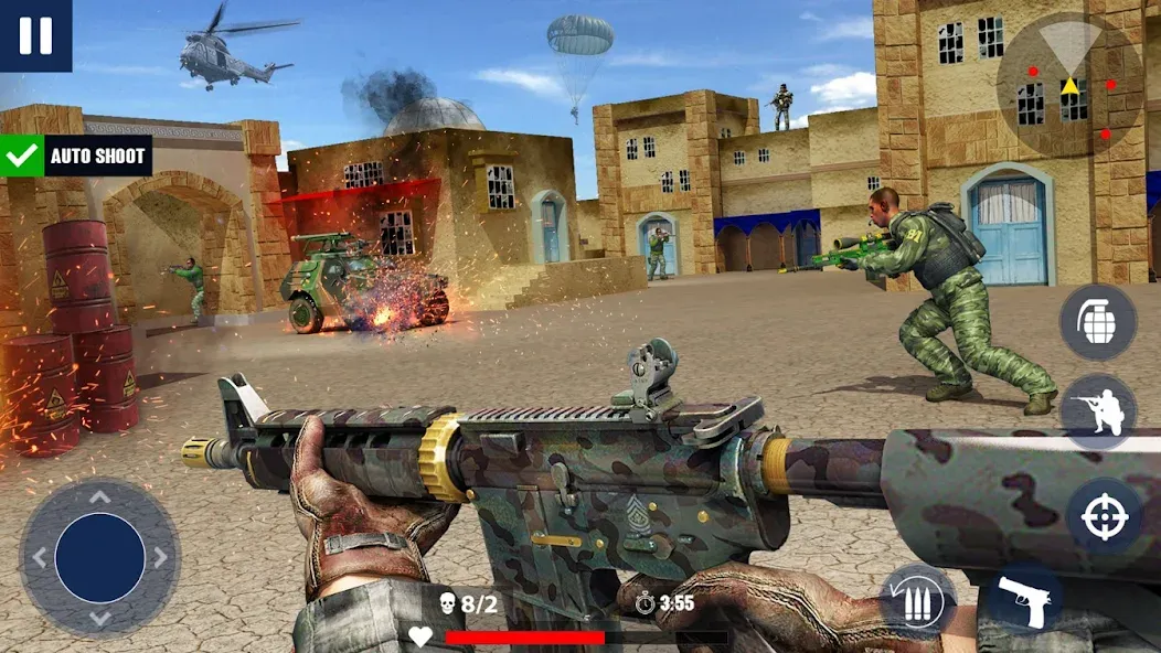 War Zone: Gun Shooting Games (Уор Зоун)  [МОД Бесконечные деньги] Screenshot 3