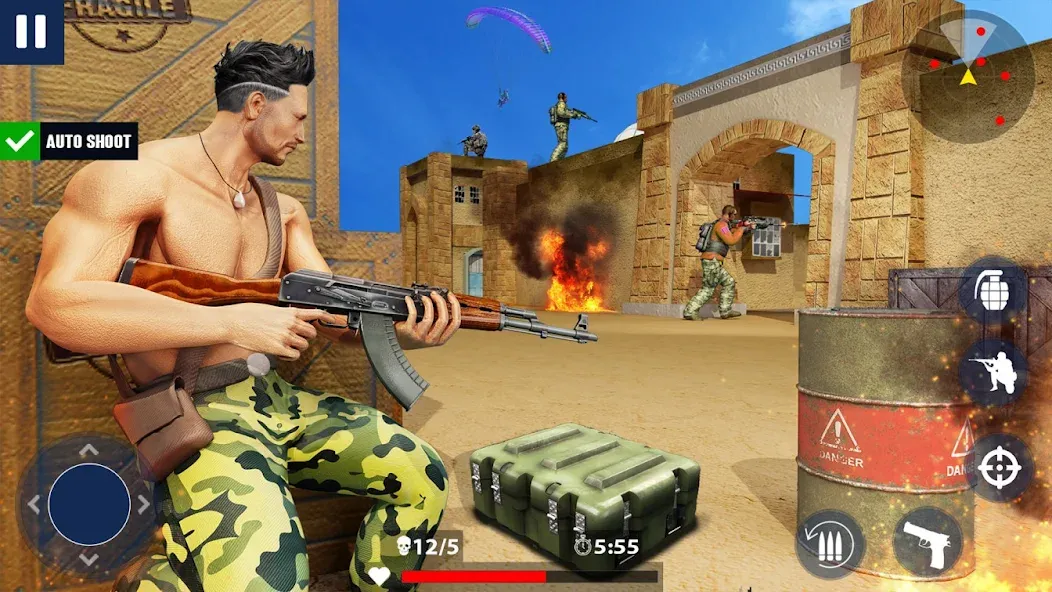 War Zone: Gun Shooting Games (Уор Зоун)  [МОД Бесконечные деньги] Screenshot 4