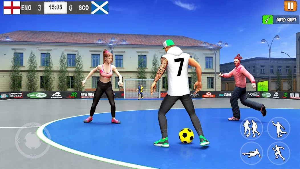 Street Football: Futsal Games (Стрит Футбол)  [МОД Много монет] Screenshot 2