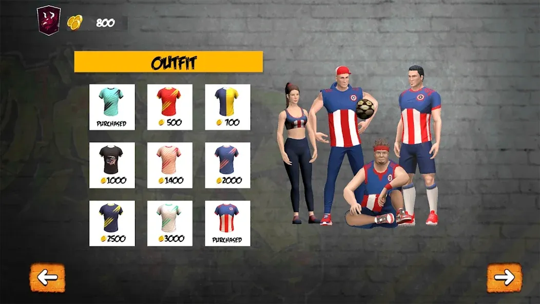 Street Football: Futsal Games (Стрит Футбол)  [МОД Много монет] Screenshot 4