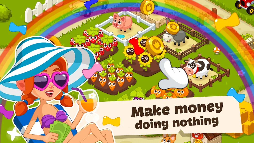 Idle Farm Game Offline Clicker  [МОД Mega Pack] Screenshot 3