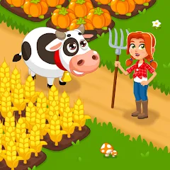 Взлом Idle Farm Game Offline Clicker  [МОД Mega Pack] - полная версия apk на Андроид