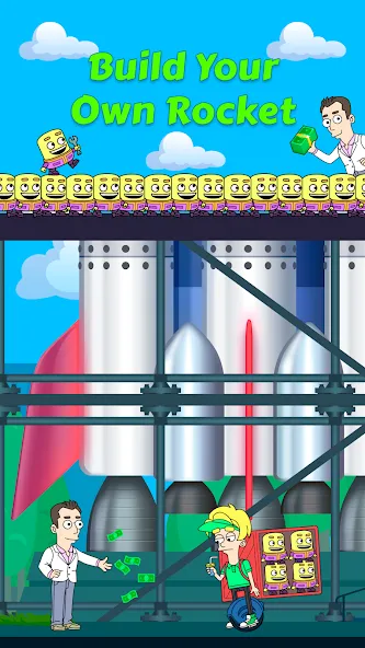 Idle Rocket Tycoon (Айдл Рокет Тайкун)  [МОД Много денег] Screenshot 1