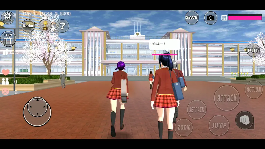 SAKURA School Simulator (Сакура Скул Симулятор)  [МОД Unlocked] Screenshot 1