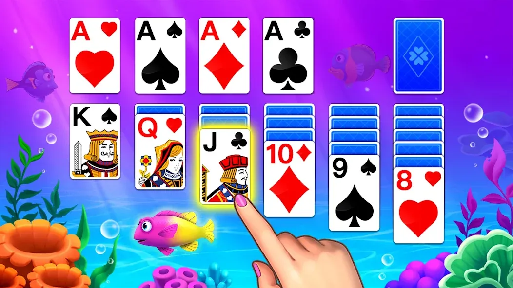 Solitaire Ocean  [МОД Все открыто] Screenshot 3