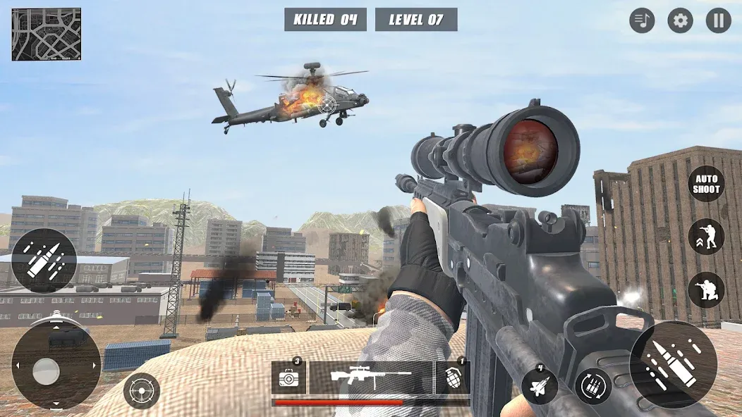 Code of Sniper 3D Gun Shooting  [МОД Mega Pack] Screenshot 3