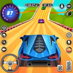 Скачать взломанную Nitro Jump - Car Racing (Нитро Джамп Рейсинг)  [МОД Бесконечные монеты] - последняя версия apk на Андроид