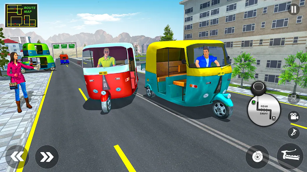 Tuk Tuk Auto Rickshaw Game 3d  [МОД Unlimited Money] Screenshot 1