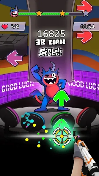 Beat Shooter Night: Rap Battle (ФНФ Фанк)  [МОД Бесконечные деньги] Screenshot 2