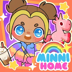 Взломанная Minni Family Home - Play House (Минни Семейный дом)  [МОД Mega Pack] - последняя версия apk на Андроид