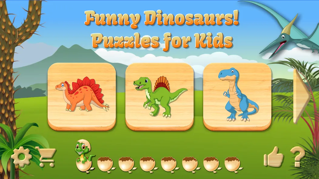 Dino Puzzle  [МОД Бесконечные монеты] Screenshot 1