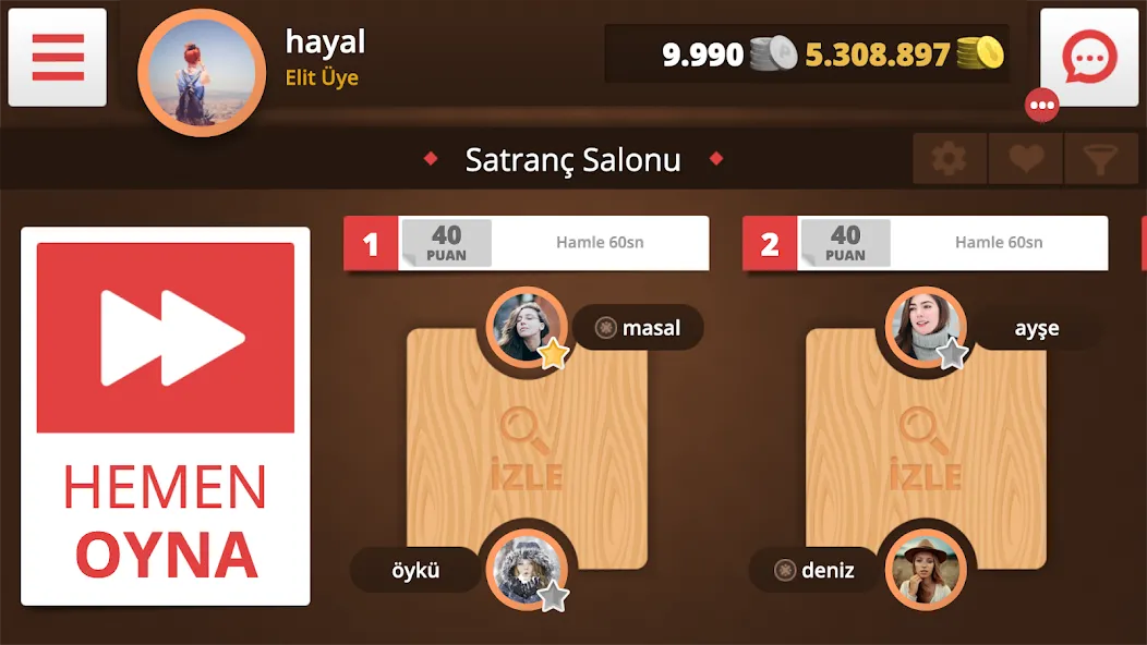 Satranç Online  [МОД Menu] Screenshot 4