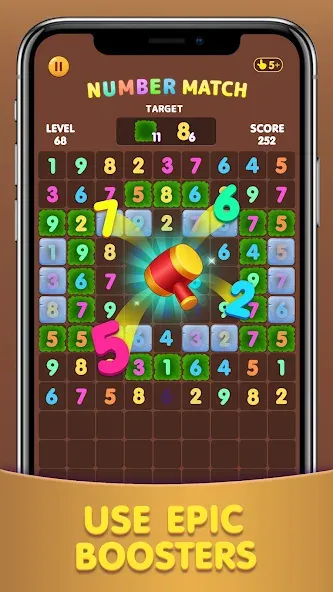 Number Match: Ten Crush Puzzle (Намбер Матч)  [МОД Menu] Screenshot 1