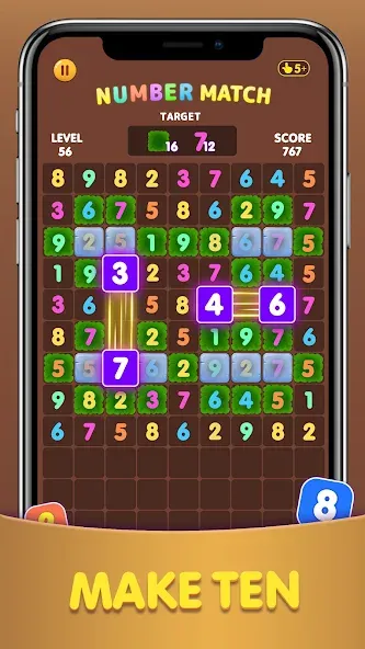 Number Match: Ten Crush Puzzle (Намбер Матч)  [МОД Menu] Screenshot 4