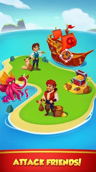 Coin Rush - Pirate GO! (Коин Раш)  [МОД Unlocked] Screenshot 4