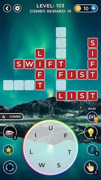 WOW4:Word Connect Offline Word (ВАУ 4)  [МОД Все открыто] Screenshot 1