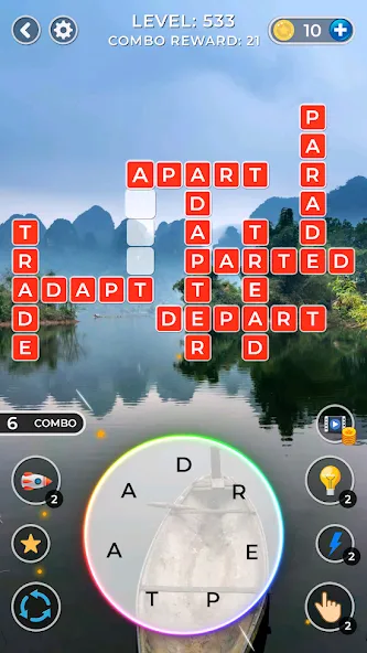 WOW4:Word Connect Offline Word (ВАУ 4)  [МОД Все открыто] Screenshot 4