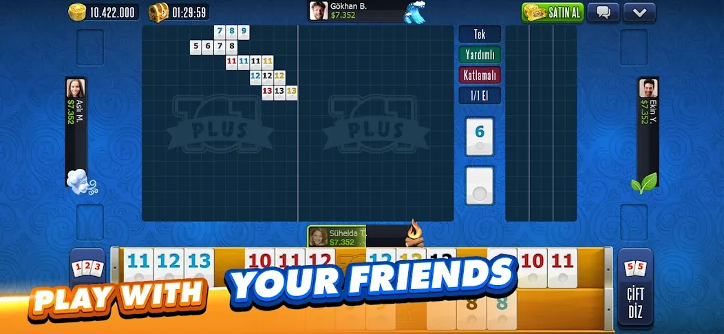 101 Okey Plus Rummy Board Game  [МОД Все открыто] Screenshot 4