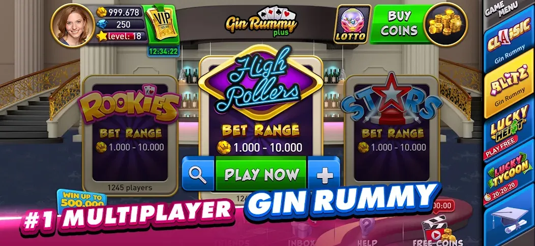 Gin Rummy Plus: Fun Card Game (Джин Рамми Плюс)  [МОД Mega Pack] Screenshot 2